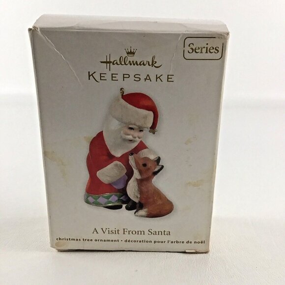 Hallmark Other - Hallmark Keepsake Christmas Tree Ornament A Visit From Santa #4 Fox 2012 New